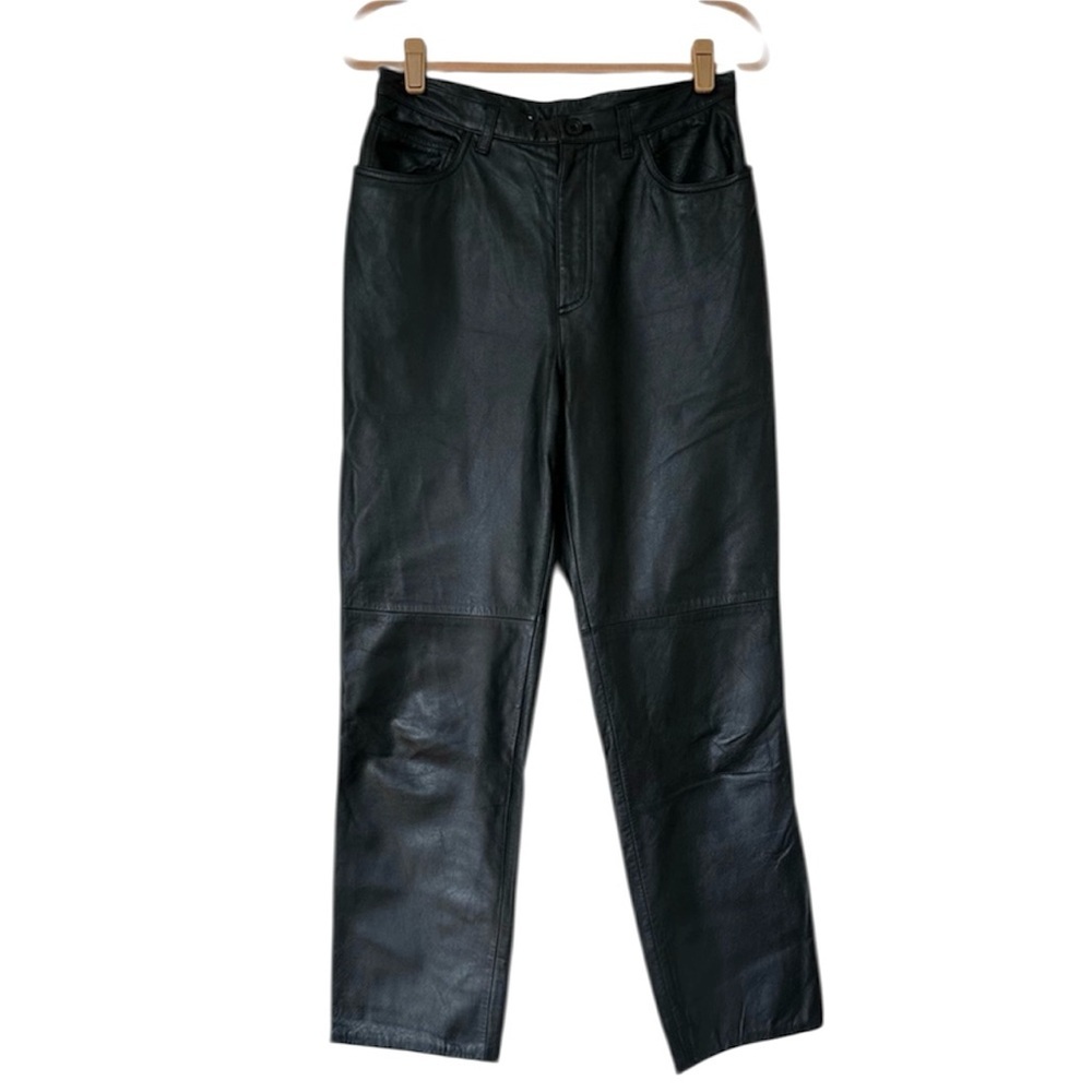 Jones New York vintage Leather Pants Black Womens 10
